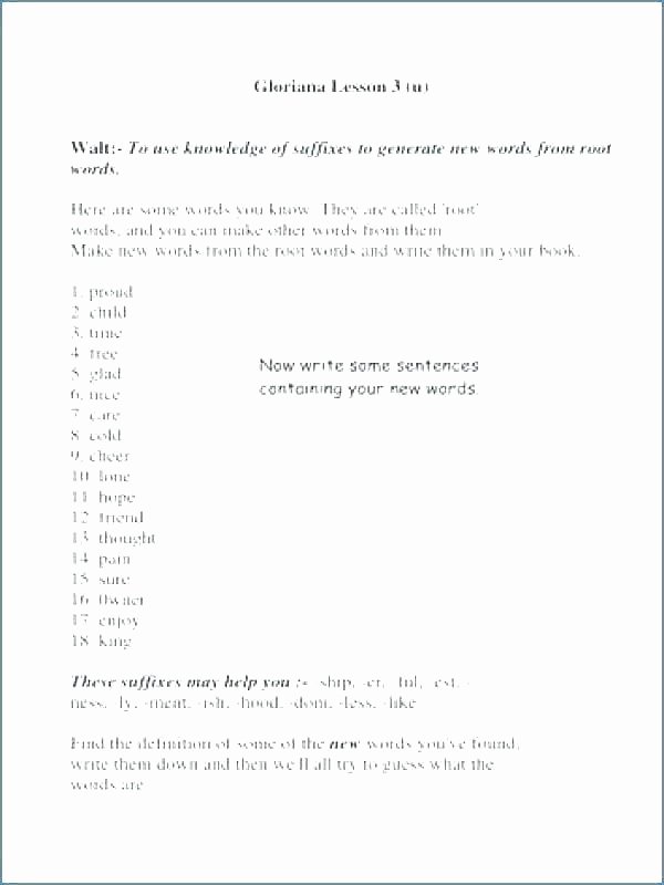 Suffix Worksheets 3rd Grade Prefix and Suffix Worksheets with Answers Best Electric