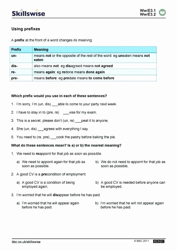 Suffix Worksheets 4th Grade Lets Play with Prefixes and Suffixes Worksheet Prefix Suffix
