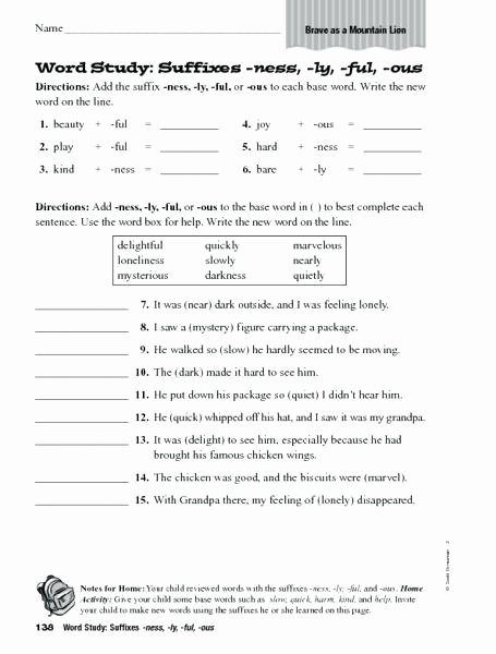 Suffix Worksheets 4th Grade Phonics Worksheets Resources Free for Kids Beginning