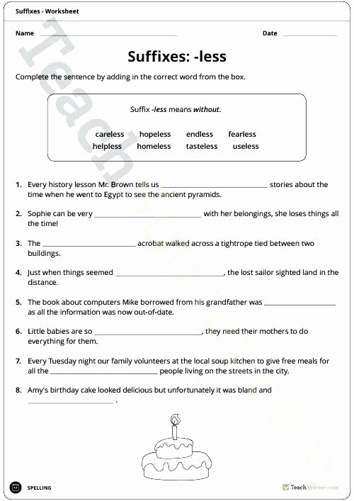 Suffix Worksheets for 4th Grade 8th Grade Prefixes and Suffixes Worksheets Prefix Worksheets