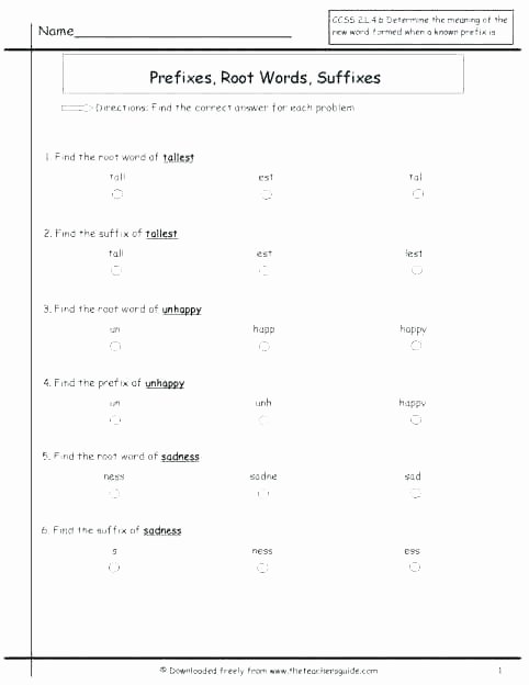 Suffix Worksheets for 4th Grade Grade Language Arts Lesson Plans Lovely Best Prefixes