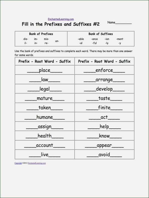 Suffix Worksheets Pdf Suffix Worksheets