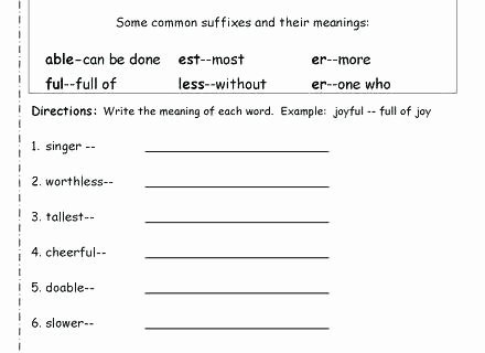 Suffixes Ly and Ful Worksheets Unique Less 2 Suffix Worksheets Ful Ly