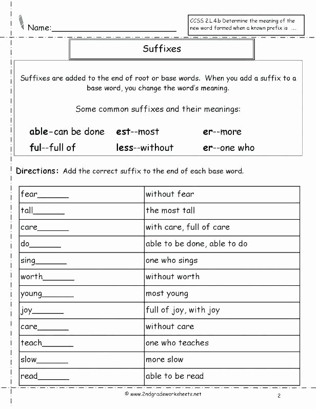 Suffixes Worksheet 3rd Grade Grade Language Arts Lesson Plans Lovely Best Prefixes