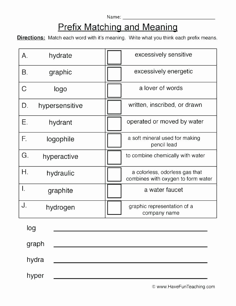 Suffixes Worksheets for 2nd Grade Prefix Worksheets – Trungcollection
