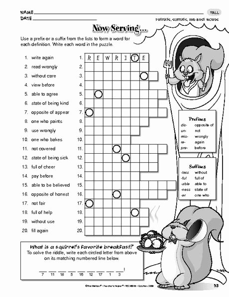Suffixes Worksheets for 3rd Grade Prefix and Suffix Worksheets 5th Grade