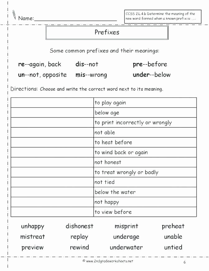 Suffixes Worksheets for 3rd Grade Suffix Worksheets 5th Grade