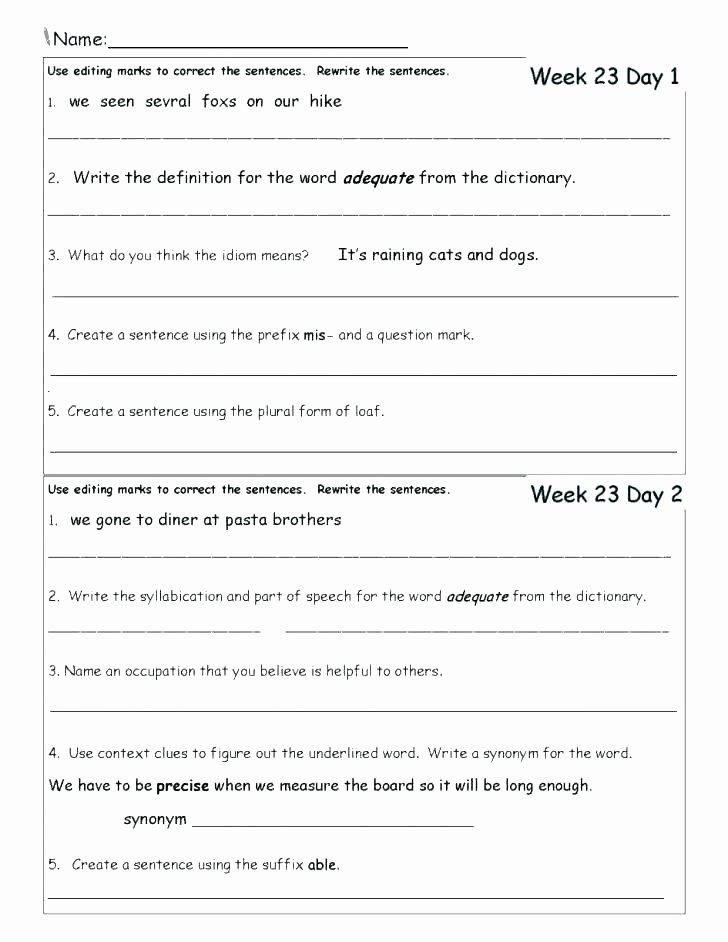 Suffixes Worksheets Pdf Context Clues Worksheets 5th Grade Pdf for 5 Mon Core Es