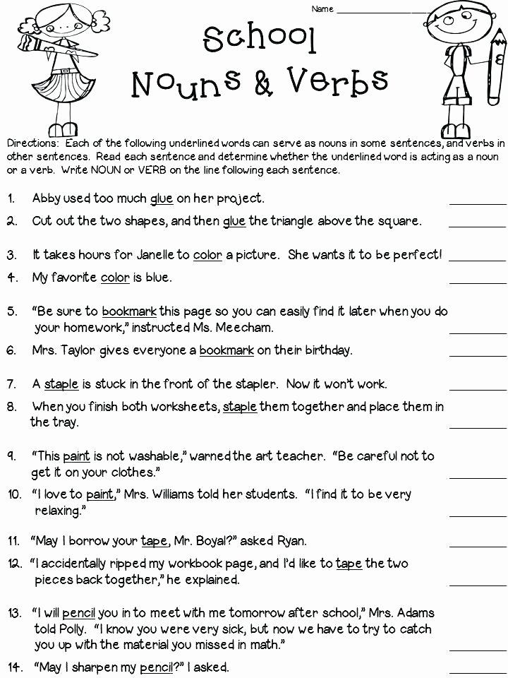 Suffixes Worksheets Pdf Nouns and Verbs Worksheets Worksheets Nouns Verbs and
