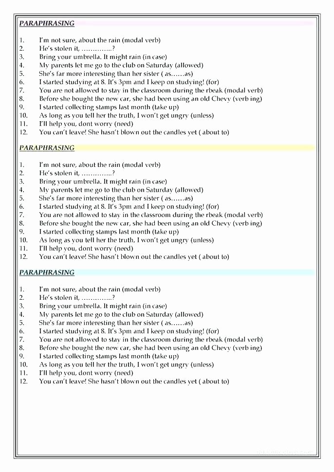 Summarizing Worksheet 4th Grade Paraphrasing Worksheets Grade Free Printable Summarizing and