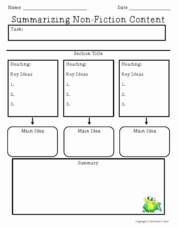 Summary Worksheets 2nd Grade Nonfiction Text Features Lesson Plans Grade Reading