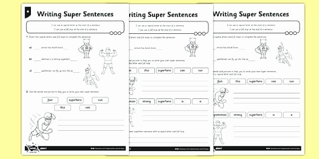 Super Sentences Worksheets Stretch A Sentence Free Writing Worksheet Download Making