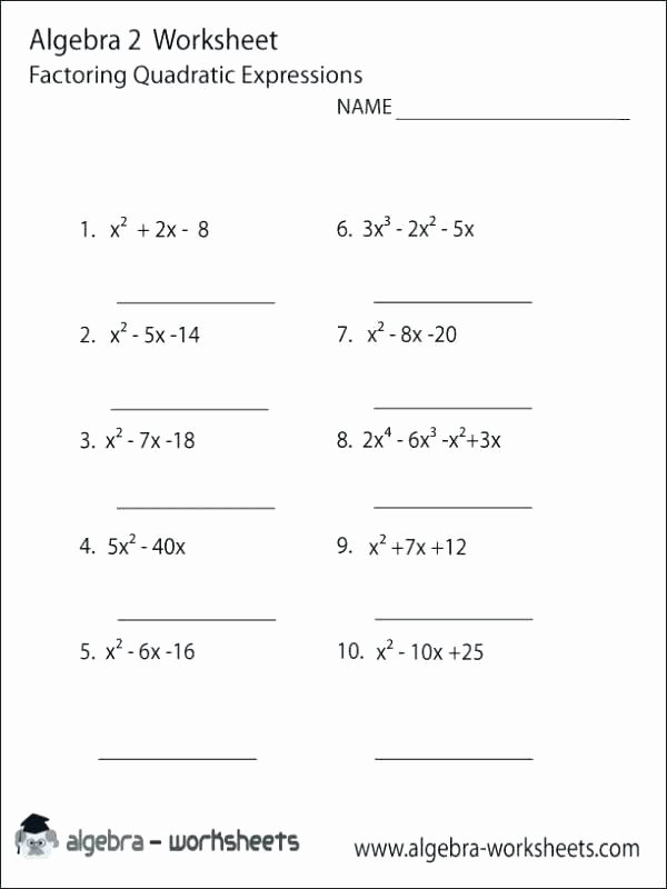 Super Star Algebra Worksheet Answers Algebraic Expressions Worksheets with Answers