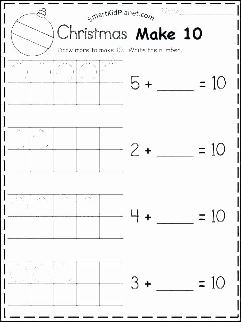 Ten Frame Worksheets First Grade Fresh Making 10 Worksheets Kindergarten