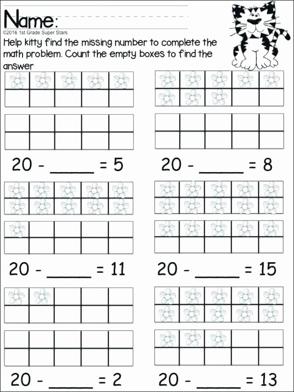 Ten Frame Worksheets First Grade Unique Numbers 1 Worksheet by E to Number Correspondence Worksheets