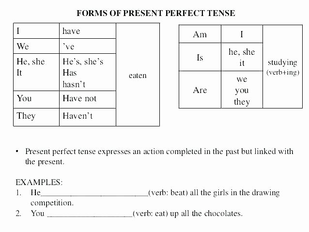 Tenses Worksheets for Grade 5 Simple Present Tense Worksheets