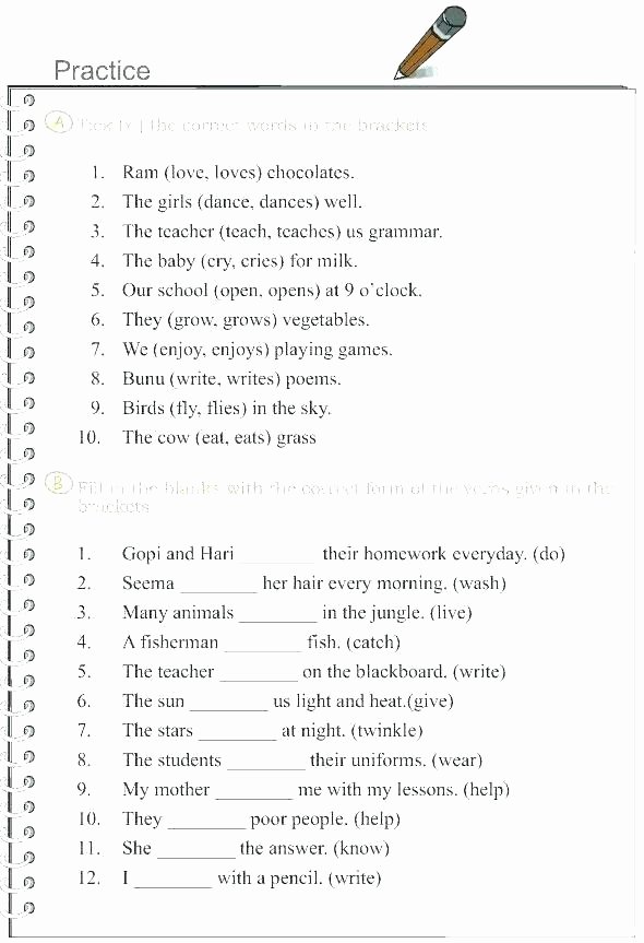 Tenses Worksheets for Grade 6 Grade 3 Worksheets Past Tense Verbs Popular Grammar Full