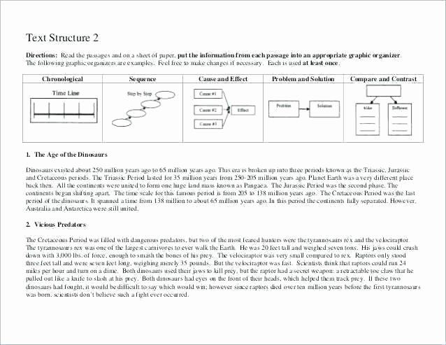 Text Structure 3rd Grade Worksheets Text Structure Worksheet Luxury Identifying Text Structure
