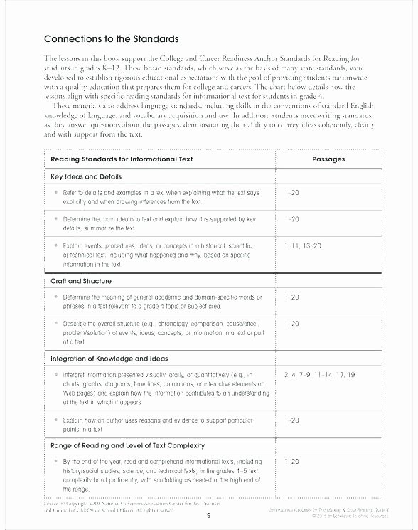 Text Structure Worksheets Grade 4 Writing Citing Textual Grade Mon Core Reading