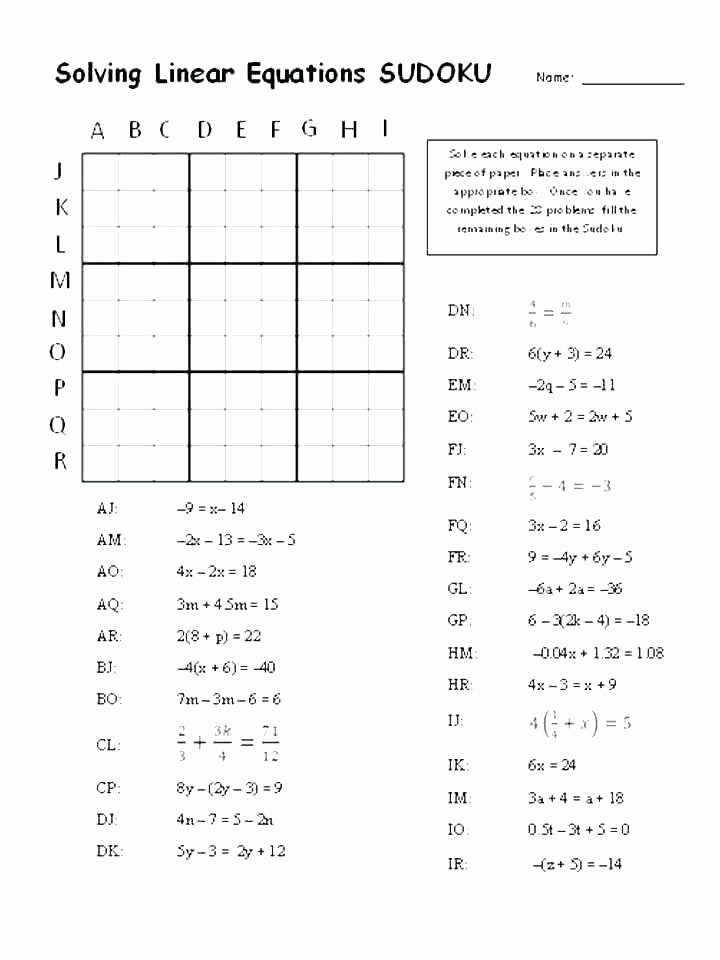 solving equations printable worksheets algebra 2 puzzle pdf crossword free algebraic fraction work