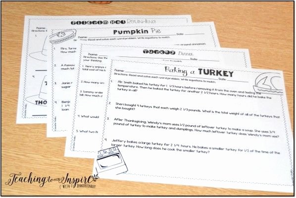 Thanksgiving Math Worksheets 5th Grade Thanksgiving Activities for Upper Elementary