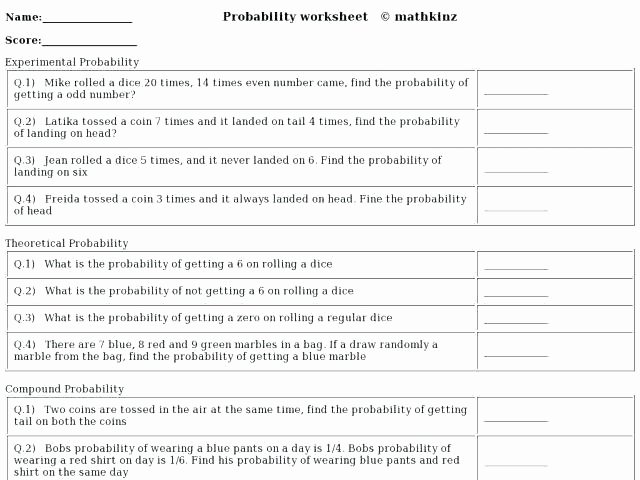 Theoretical Probability Worksheet with Answers Best Math Term Teaching Ideas Math Third Grade Probability