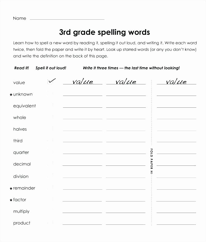 Third Grade Grammar Worksheet Free Printable 3rd Grade Spelling Worksheets