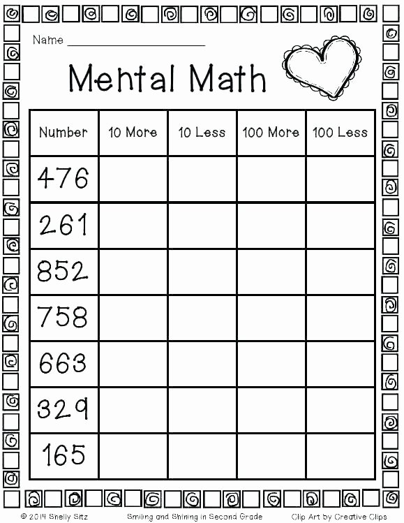 Third Grade Math Minutes Pdf 3rd Grade Math Minutes Worksheets