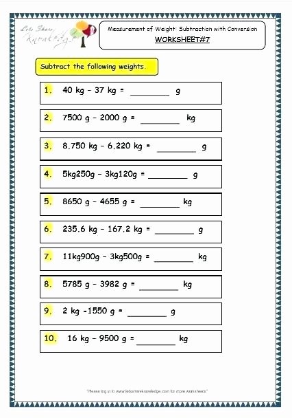 Third Grade Measurement Worksheets Science Measurement Worksheets Grade 6