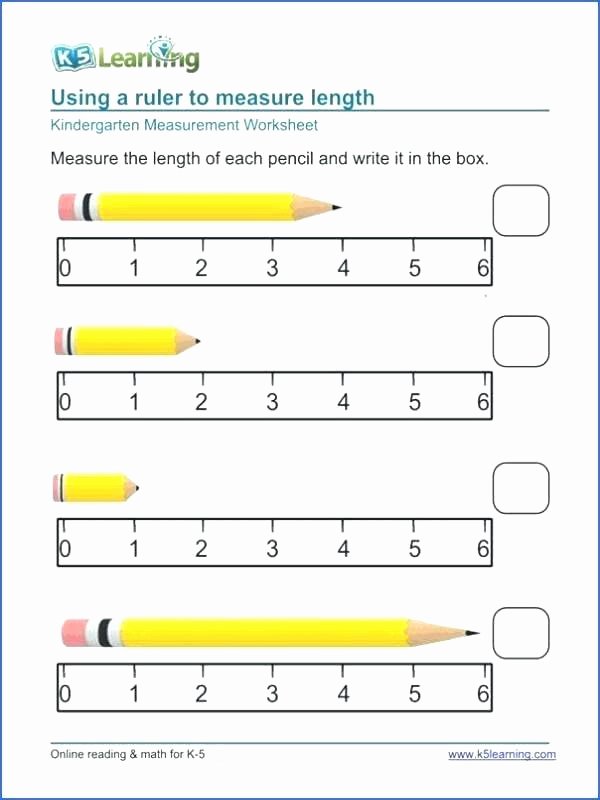 Time and Measurement Worksheets Kindergarten Measurement Worksheets