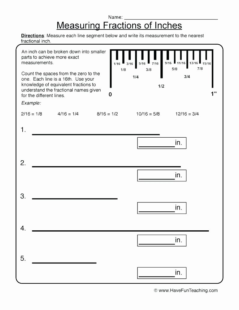 Time and Measurement Worksheets Measuring In Inches Worksheets Grade Best Ue Second