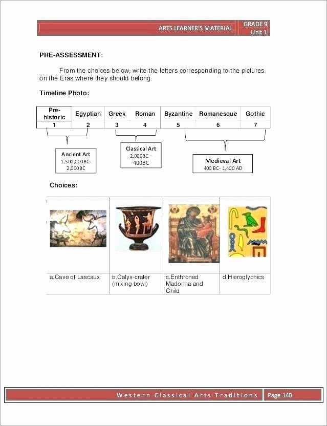 Timeline Worksheets for Middle School Timeline Worksheets for 6th Grade