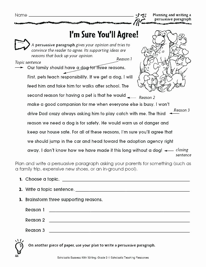 Topic Sentence Worksheets 2nd Grade Inspirational topic Worksheets