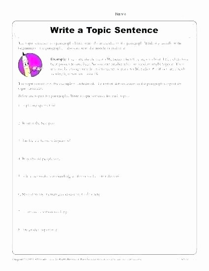 Topic Sentence Worksheets 2nd Grade Unique Worksheets Grade Vce Worksheets 2nd Grade