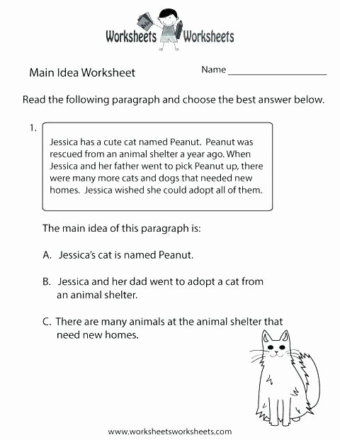 Topic Sentence Worksheets 3rd Grade Main Idea and topic Sentence Worksheets 6 Supporting