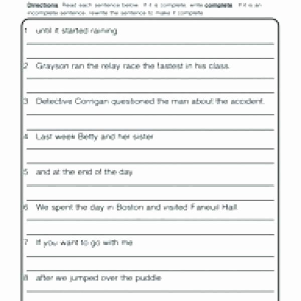 Topic Sentence Worksheets 3rd Grade Writing Sentences Worksheets Grade 2 Sentence Structure