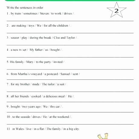 Topic Sentence Worksheets 5th Grade Grammar Sentence Structure Activities with Phrases and