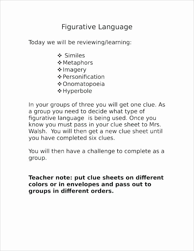 Tornado Worksheets for Kids Personification Worksheets for Middle School Simile and