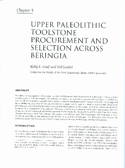 Traceable Numbers 1 20 Pdf Upper Paleolithic toolstone Procurement and Selection