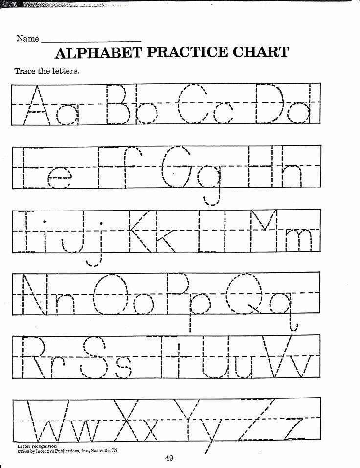 Tracing Alphabet Pdf Learning the Alphabet Worksheets