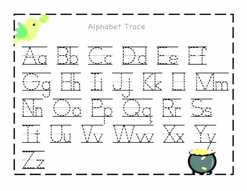 Tracing Alphabet Pdf Printable Preschool Worksheets Pdf Full Size Alphabet