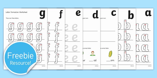Tracing Letters Worksheet Az Free A Z Letter formation Worksheet Worksheets A Z A