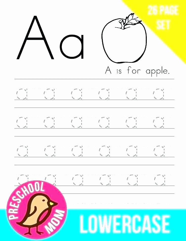 Tracing Lowercase Letters Worksheets Alphabet Worksheets Letter A