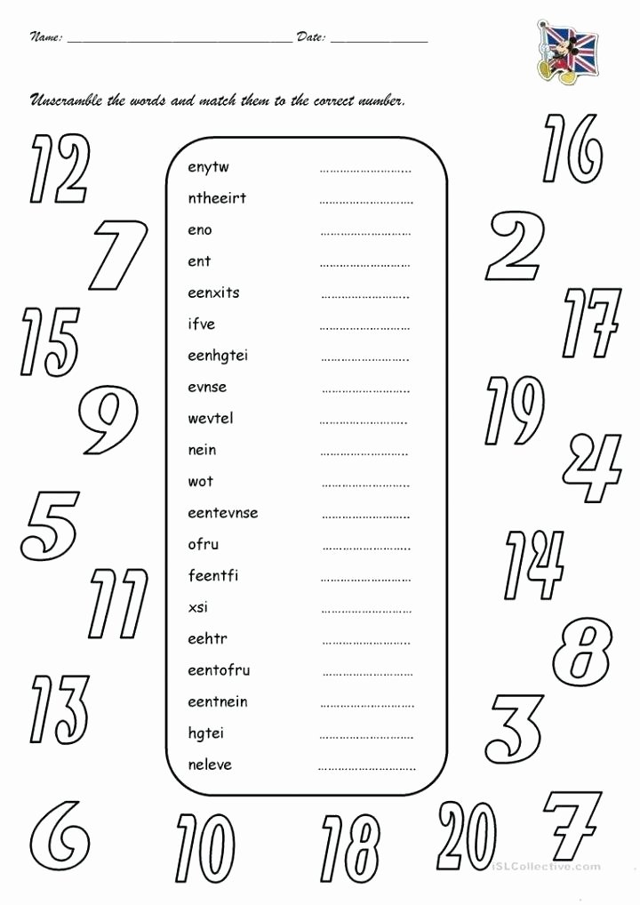Tracing Number Worksheets 1 20 Learning Numbers 1 20 Worksheets