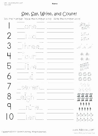 Tracing Numbers 1 20 Worksheet Number Words Worksheets for Kindergarten