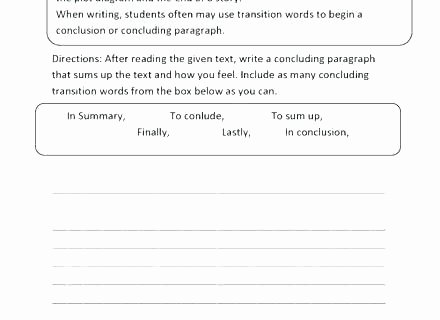 Transition Words Worksheets 4th Grade Drawing Conclusions Worksheets 4th Grade