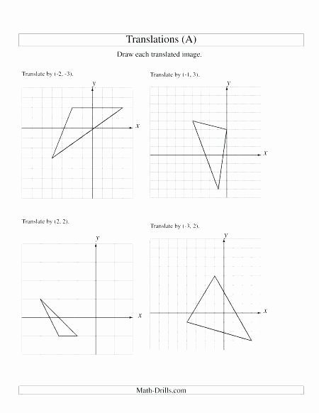Translation Worksheets Geometry Nidecmege Geometry Transformations Worksheet Answers
