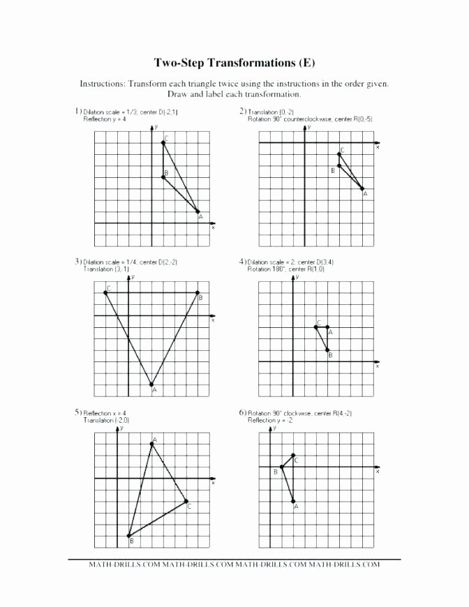 Translation Worksheets Geometry Transformation Math Worksheets Reflections Maths Worksheet