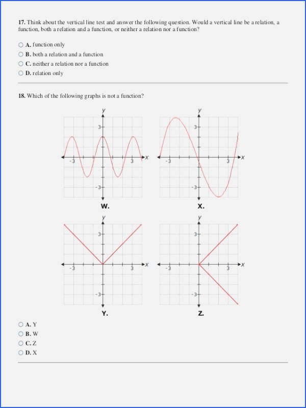 Translation Worksheets Math Worksheets for Functions and Graphing Best Function