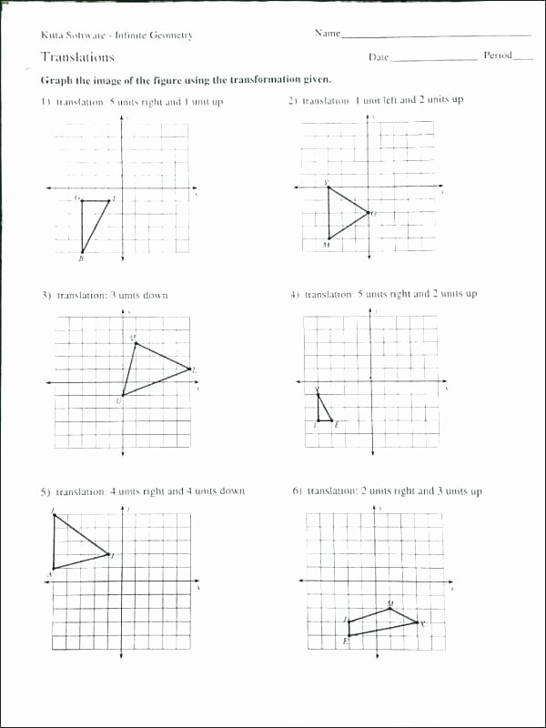 Translations Math Worksheets Geometry Math Worksheets – Primalvape